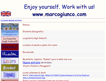 Tablet Screenshot of marcogiunco.com